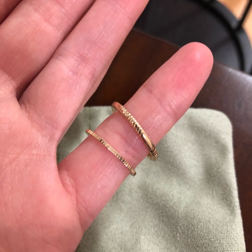 Francesca’s golden rings